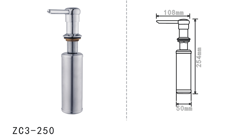 Stainless Steel Built In Soap Dispenser Stainless Steel Built In Soap Dispenser