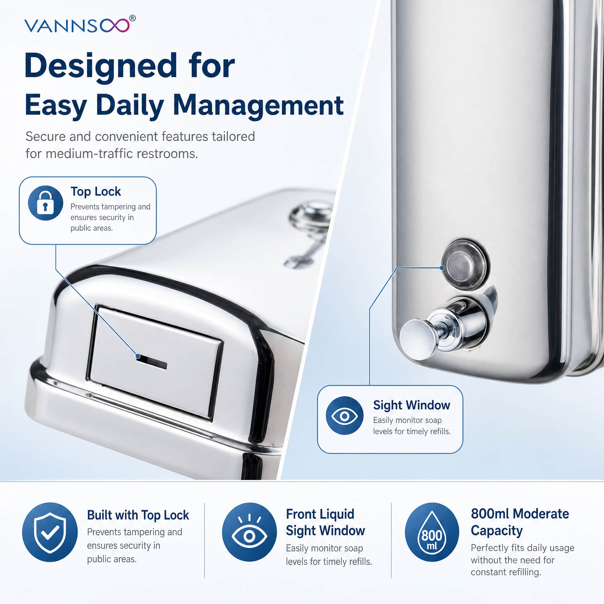 Wall Mounted Soap Dispenser